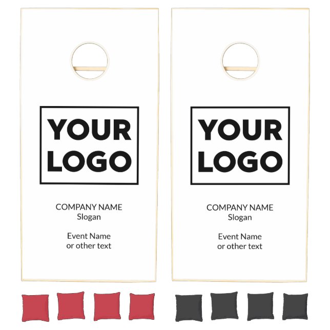 Custom Business Logo and Text Branded Cornhole Set (Set)
