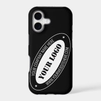 Custom Business Logo and Text Branded iPhone Case