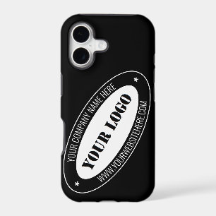 Custom Business Logo and Text Branded iPhone Case