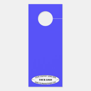 Custom Business Logo and Text Company Door Hangers