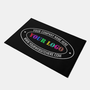 Custom Business Logo and Text Company Doormat