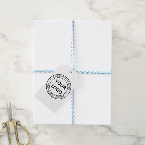 Custom Business Logo and Text Company Gift Tags