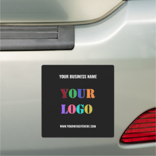 Custom Business Logo and Text Company Magnet