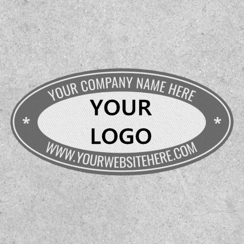 Custom Business Logo and Text Company Patch