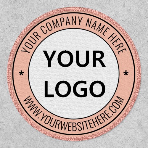 Custom Business Logo and Text Company Patch