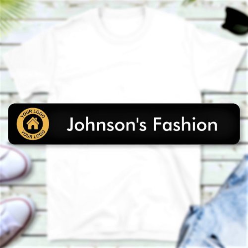 Custom Business Logo and Text Fabric Clothing Labels