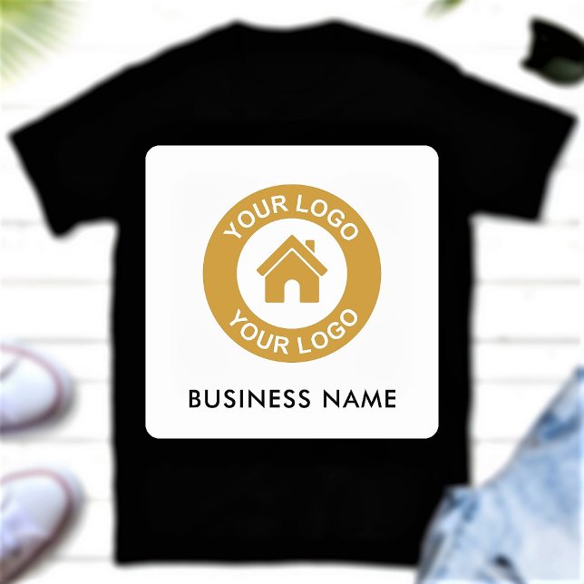 Custom Business Logo and Text Fabric Clothing Labels (Creator Uploaded)