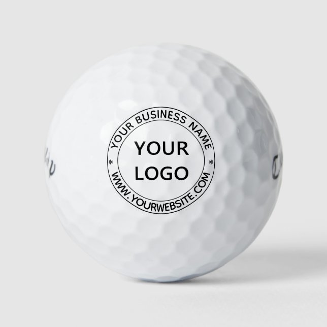 Custom Business Logo and Text Golf Balls Stamps (Front)