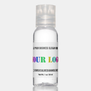Custom Business Logo and Text Hand Sanitizer
