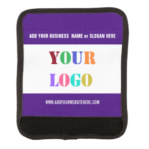 Custom Business Logo and Text Luggage Handle Wrap