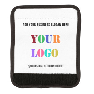 Custom Business Logo and Text Luggage Handle Wrap