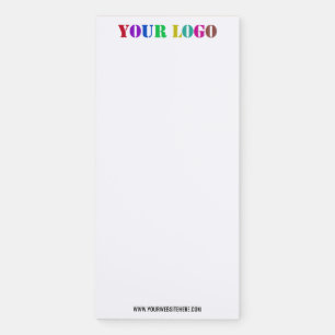 Custom Business Logo and Text Magnetic Notepad