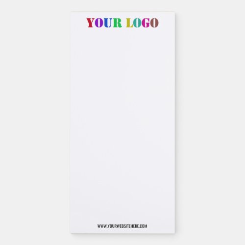 Custom Business Logo and Text Magnetic Notepad