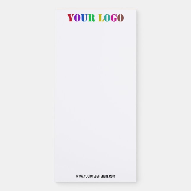 Custom Business Logo and Text Magnetic Notepad (Front)