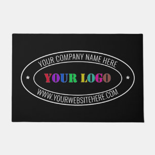 Custom Business Logo and Text Office Doormat