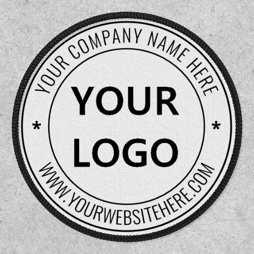 Custom Business Logo and Text Patch _ Stamp Design