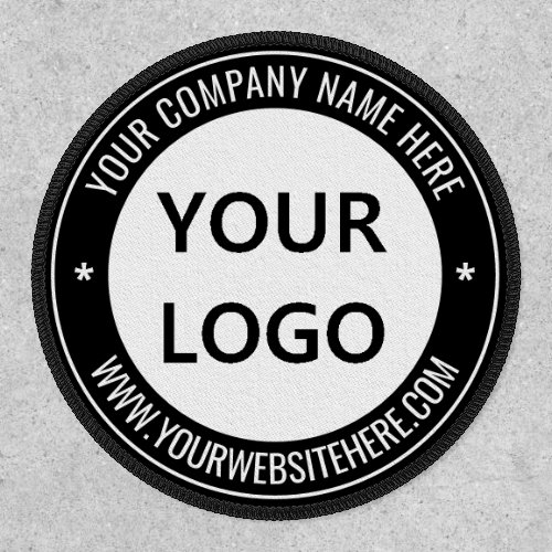Custom Business Logo and Text Patch Your Colors