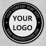 Custom Business Logo And Text Patch - Your Colors at Zazzle