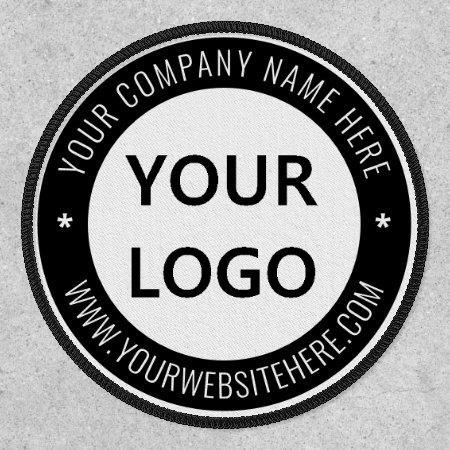 Custom Business Logo And Text Patch - Your Colors