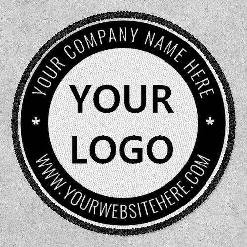 Custom Business Logo and Text Patch _ Your Colors