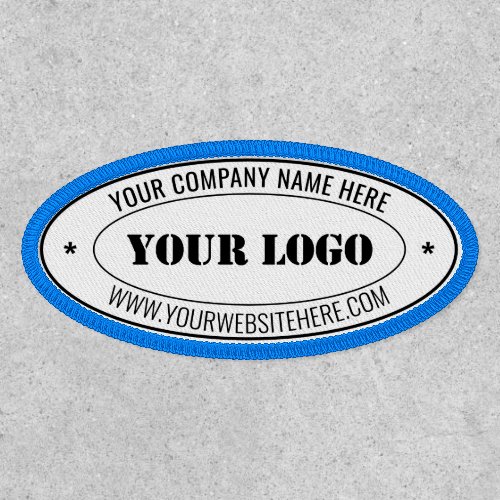 Custom Business Logo and Text Personalized Patch