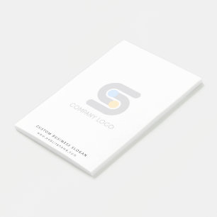 Custom Business Logo And Text Post-it Notes