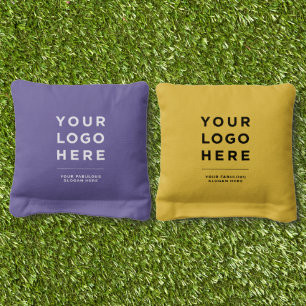 Custom Business Logo and Text Professional Cornhole Bags