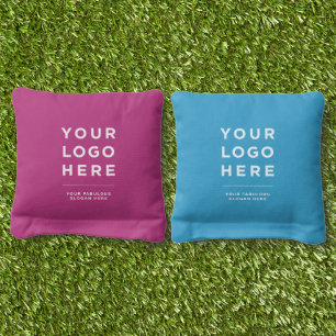 Custom Business Logo and Text Professional Cornhole Bags