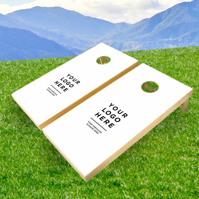 Custom Business Logo and Text Professional Cornhole Set (Creator Uploaded)