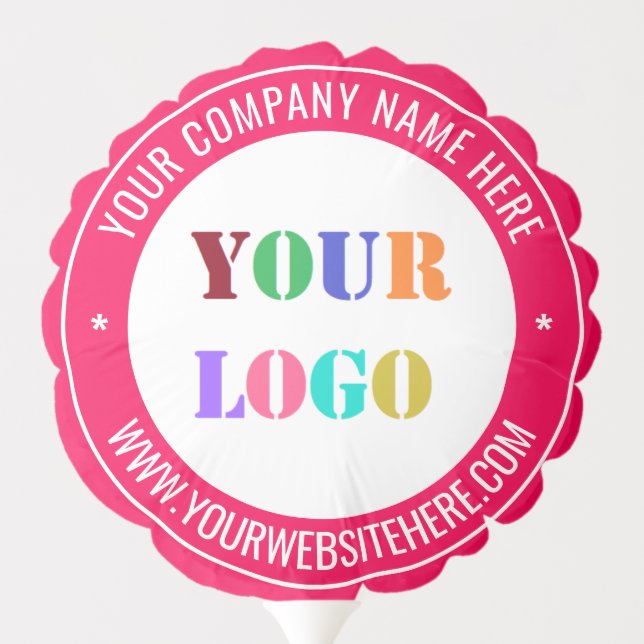 Custom Business Logo and Text Promotional Balloon (Back)