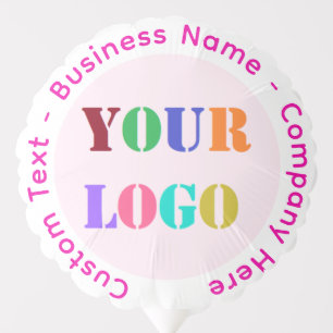 Custom Business Logo and Text Promotional Balloon