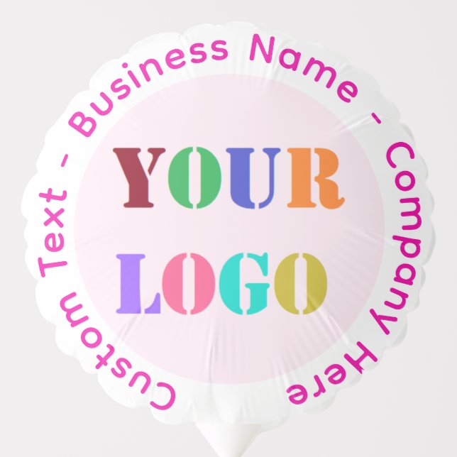 Custom Business Logo and Text Promotional Balloon (Front)