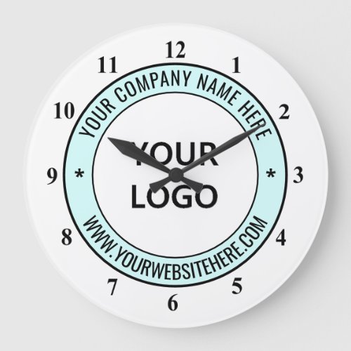 Custom Business Logo and Text Promotional Clock
