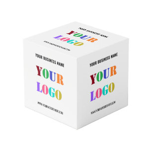 Custom Business Logo and Text Promotional Cube