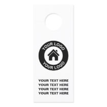 Custom Business Logo And Text Promotional Door Hanger Custom Business Logo And Text Promotional Door Hanger