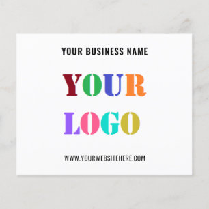Custom Business Logo and Text Promotional Flyers