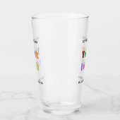 Custom Business Logo and Text Promotional Glass (Left)