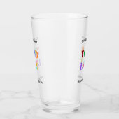 Custom Business Logo and Text Promotional Glass (Right)