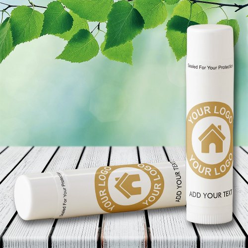 Custom Business Logo and Text Promotional Lip Balm