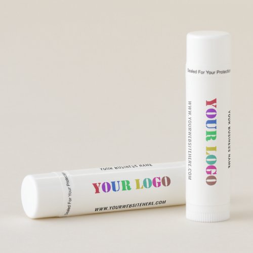 Custom Business Logo and Text Promotional Lip Balm