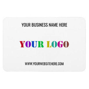 Custom Business Logo and Text Promotional Magnet