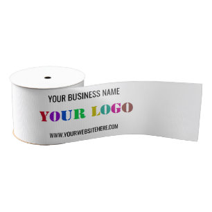 Custom Business Logo and Text Promotional Ribbon