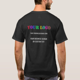 Custom Business Logo and Text Promotional T-Shirt