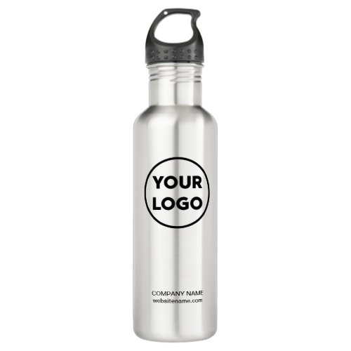 Custom Business Logo and Text Stainless Steel Water Bottle