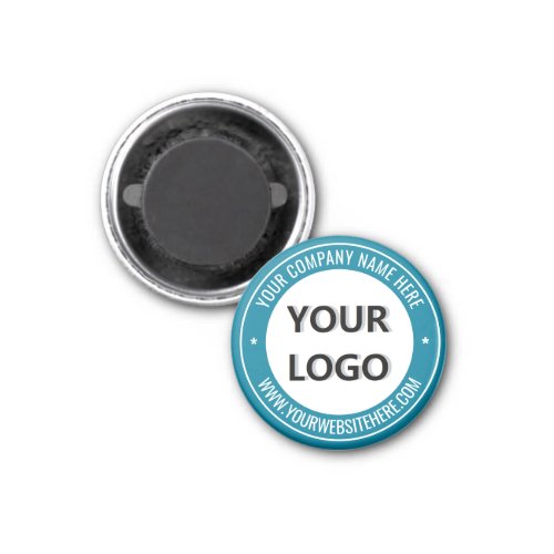 Custom Business Logo and Text Stamp Magnet
