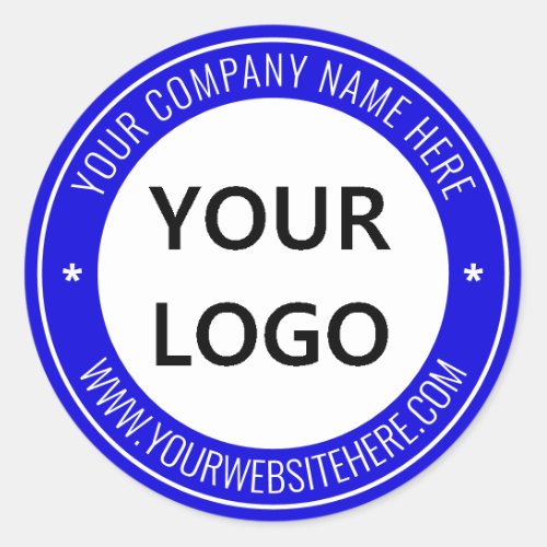 Custom Business Logo and Text Sticker _ Your Color