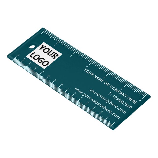 Custom Business Logo and Text Your Company Ruler (Angled)