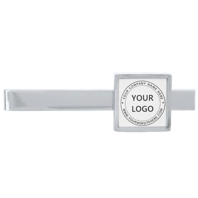 Custom Business Logo and Text Your Company Tie Bar (Front)