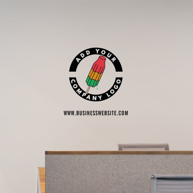 Custom Business Logo and Website Employees Office Wall Decal (Office)