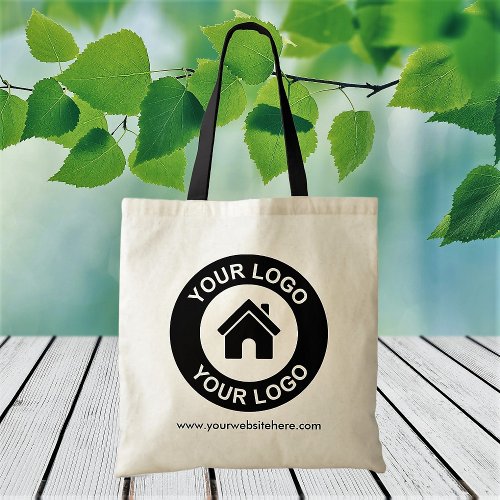 Custom Business Logo And Website Promotional Tote Bag
